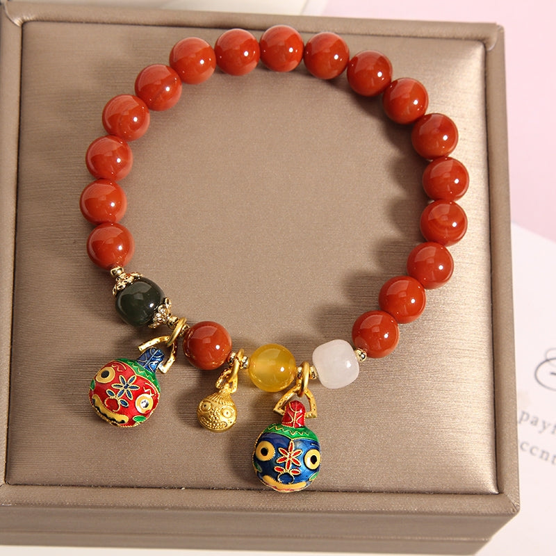 Mother's gift • Red agate bracelet