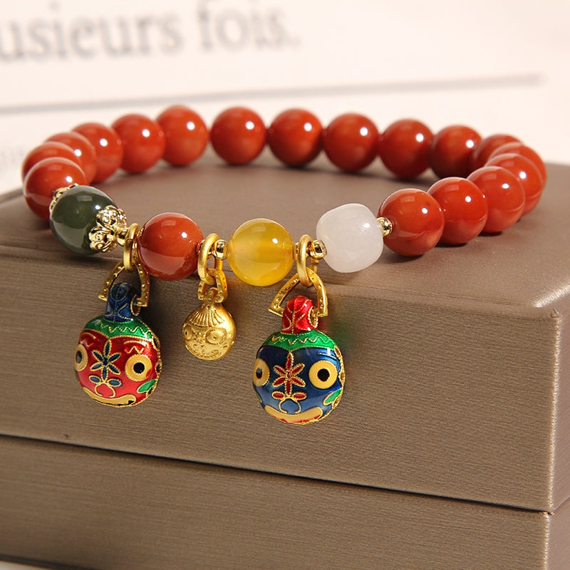 Mother's gift • Red agate bracelet