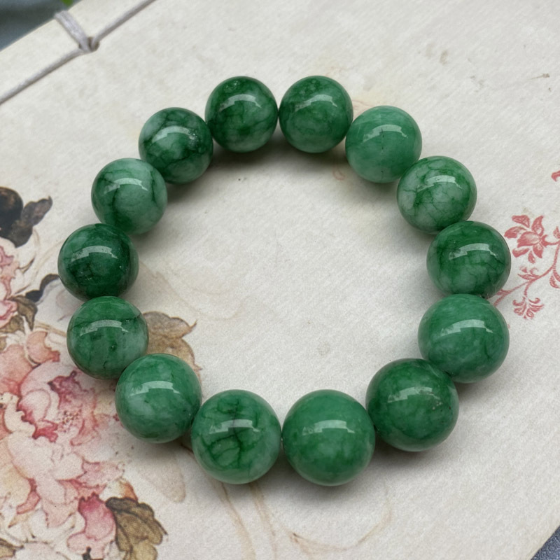 Dry green • Quartzite Agat bracelet