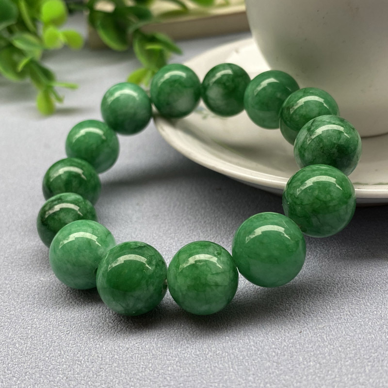 Dry green • Quartzite Agat bracelet