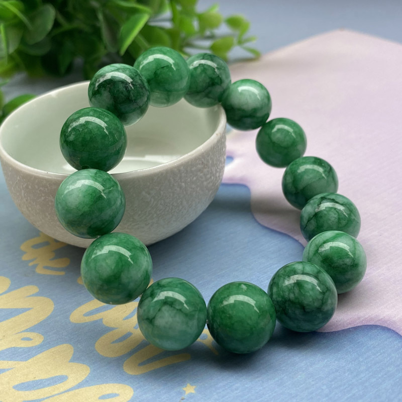Dry green • Quartzite Agat bracelet