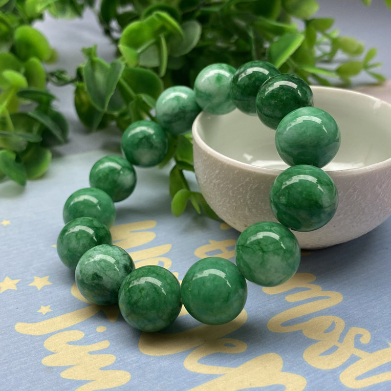 Dry green • Quartzite Agat bracelet