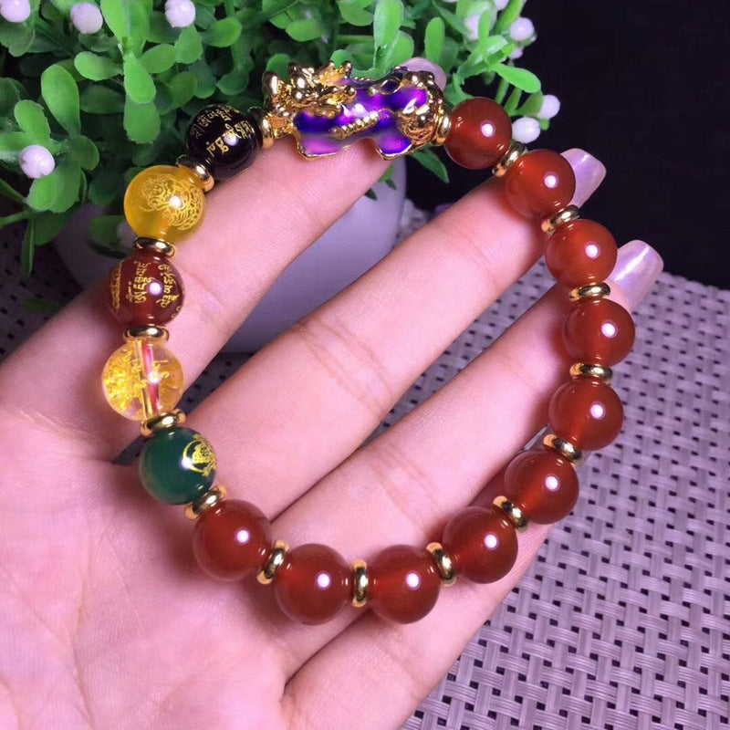 PiYao Citrine&Agate Wealth Bracelet