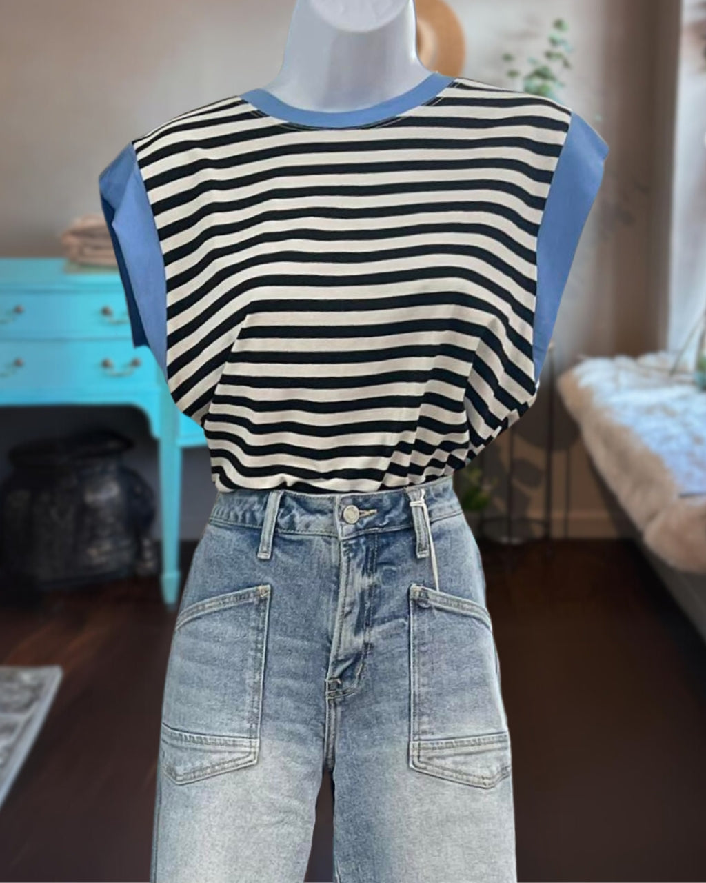 Striped Colorblock T-shirt