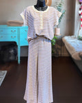 Travel Striped Henley Set